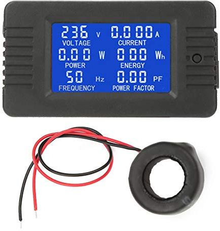 PEACEFAIR PZEM-022 AC Detector de Tensión, Medidor Digital Multifunción, Comprobador de Tensión y Corriente