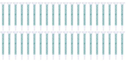 VILLCASE Lot de 2 Applicateurs de Colle Tubes de Mélange de Colle Ab Mélangeur de Résine Tube de Petit Diamètre pour Le Mélange Robustes Et Faciles à Manipuler 50 Pièces