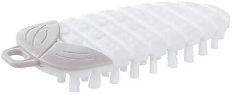 Brosse de nettoyage pour légumes, pommes de terre, plusieurs fruits et légumes, brosse à récurer pour tous les types de fruits, légumes (blanc)