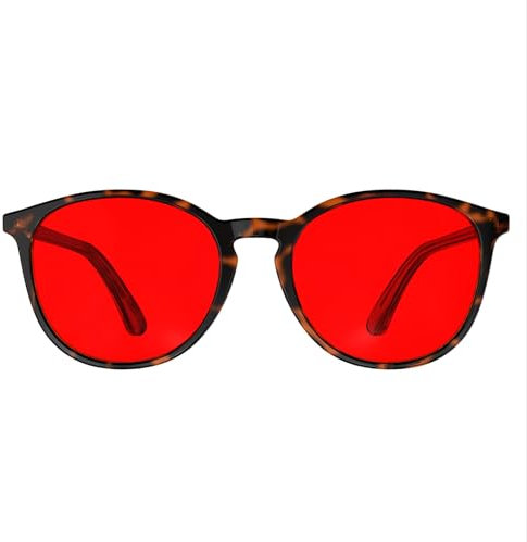 Bloomoak Gafas de bloqueo de luz azul 99,9%, gafas redondas retro para juegos, alivian la fatiga ocular y mejoran el sueño, adecuadas para pantallas/juegos/televisores