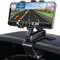 Générique Support Téléphone Voiture pour Tableau de Bord, Rotation 360°, Compatible 4,0-7,0 Pouces, Noir