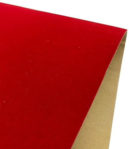 Red Felt Sheet Self Adhesive Felt Fabric for Jewelry Box,Art Craft Making,DIY,Crafting,Sewing,20cm*148cm