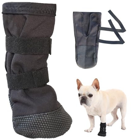 Hundeschuhe Pfotenschutz Outdoor,Hundesocken Anti Rutsch Leckschutz Hunde Socken Dog Shoes Socks Paws Stop Licking,Schuhe Hundepfoten Innen und Draußen Haustierschuhe,für Pet Verletzung Recovery(S)
