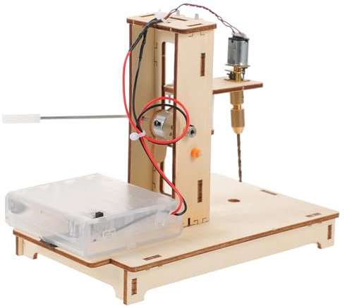 WESIEVYA Kit Mini Perceuse Établi Diy Compact Pour Loisirs Créatifs Perçage Précis Transport Facile Apprentissage Scientifique Pour Bricolage Éducatif à Domicile