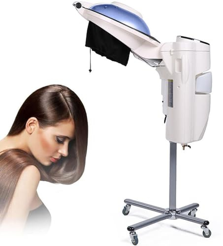 Vaporizador profesional for cabello de salón, máquina de vapor con microneblina for spa, cuidado capilar, con luces de 7 colores y panel de control, máquina de acondicionamiento profundo for cabello(W