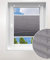 Laneetal Plissee ohne Bohren Klemmfix, Jalousie Faltrollo Crushed Optik, Grau 85 x 220 cm, mit Spannschue für Fenster und Tür, Easyfix klemmträger und verspannt, Sonnen-, Sicht- & Schallschutz