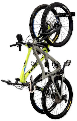 StoreYourBoard BLAT Support mural vertical pour 2 vélos, peut contenir 2 vélos, crochets de rangement montés à la maison et au garage, en métal massif robuste, max 45,4 kg