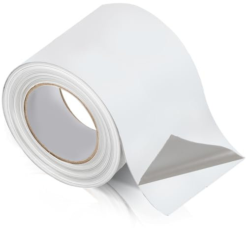 DBREAKS Cinta de Sellado de Butilo, 10CM*10M Cinta impermeable blanca, Cinta de sellado, Cinta de Butilo EPDM, Tela asfaltica autoadhesiva, para Vehículos Recreativos a Prueba de Fugas