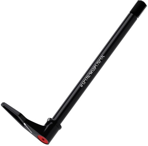 Assi a sgancio rapido da 12 mm, per forcella e telaio posteriore della bicicletta, mountain bike e bici da strada, in alluminio, con manico girevole regolabile, passo della filettatura: 1,75 mm,