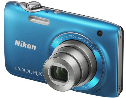 Nikon COOLPIX S3100 Compact Digital Camera - Blue (14MP, 5x Optical Zoom) 2.7 inch LCD (Renewed)