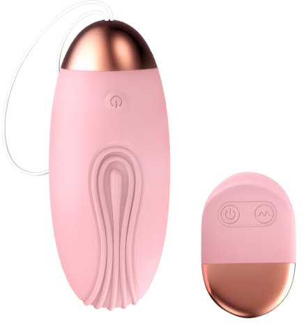 Qoosea Liebeskugeln Bullet Vibratoren Sex Vibrationseier, Wasserdicht G-Punkt Vibrator mit 10 Einstellbaren Vibrationsmodi Adult Sex Toys Vibro Ei, Erotik Sexspielzeug für Paare Frauen, Rosa