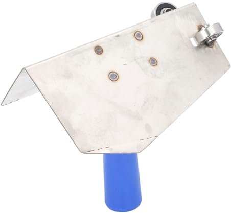 Acero Inoxidable Profesional Dentro de la Llana de Esquina, Espátula de Esquina de la Pared, Diseño de Rodamiento Rotativo de 360 ​​° para Enlucido Liso y Esquinas de Pared,
