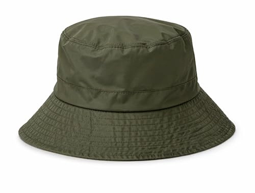 MAPIMANIA - Cappello da Pioggia Verde Donna Impermeabile, Bucket Hat Antipioggia, Pieghevole e Leggero per Viaggio e Città