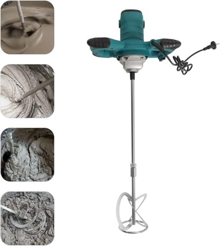 Miscelatore Malta e Cemento Professionale 2600W con 6 Velocità, Agitatore Mescolatore Attacco M14 per Malta, Cemento e Colla - Qualità Industriale