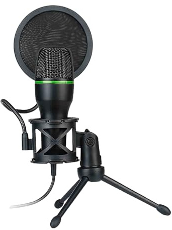 Microfono Podcast - Microfono Di Streaming Di Condensatore USB Professionale | Suono Di Qualità Dello Studio Per Registrazione Musicale, Giochi Online, Chat Vocale, , Podcasting, Setup In Studi