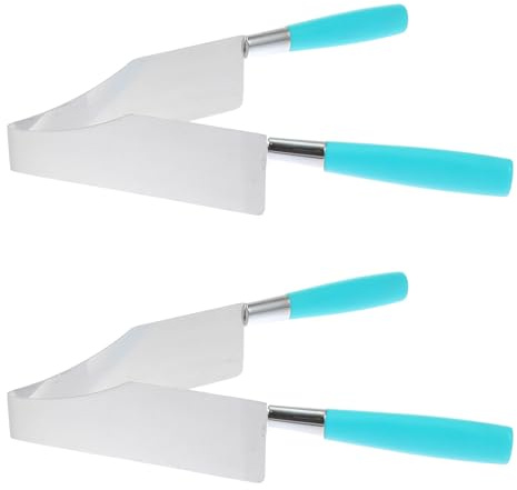 Zerodeko Lot de 2 Pinces à Gâteau en Acier Inoxydable et Polypropylène, Outil Cuisine Pratique pour Découpe et Service de Desserts, Accessoires Polyvalents pour Buffet, Couleur Aléatoire