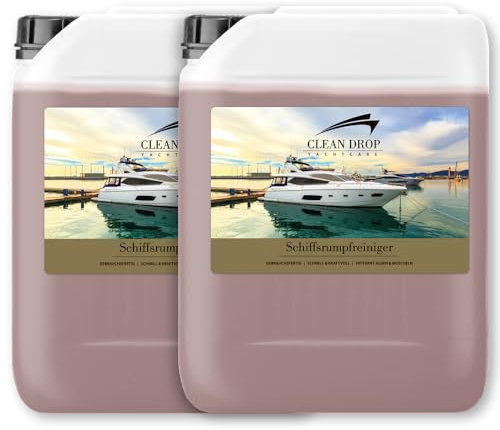 ABACUS® Bootsreiniger, Schiffsrumpfreiniger, Schiffsreiniger, Bootsrumpfreiniger, Yachtreiniger, Unterwasserschiffreiniger - Clean Drop - Reiniger für Schiffsrumpf & Antifouling 10L Kanister (1428.10)