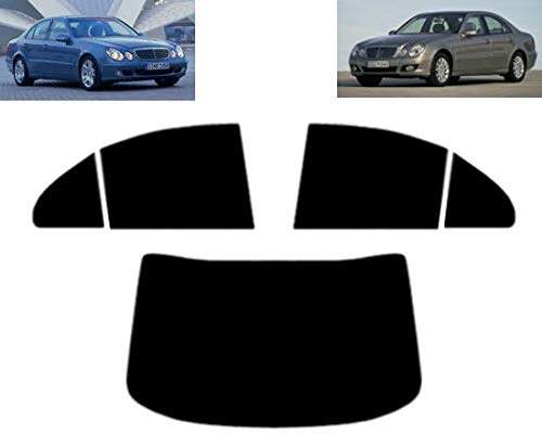 Tintcom.com Láminas Solares para Tintar Las Lunas del Coche-Mercedes E Class W211 4-Puertas Sedán 2003-2009 Ventanas Traseras & Luna Trasera (20% Oscuro Ahumado)