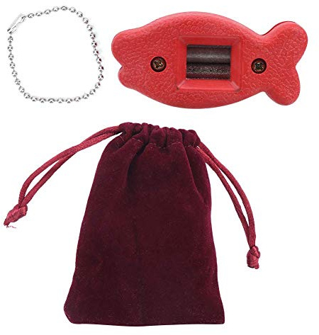Affilacoltelli per pattini da ghiaccio, diamante manuale per pattini da ghiaccio Affilacoltelli per pattini da ghiaccio Scarpe da pattinaggio per rettifica (Rosso)