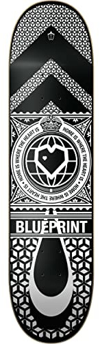 Centrano Home Heart Skateboard Deck Weiss 8
