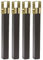 Amig - Lot de 4 Pieds carrés pour sommier | Mod. 14 | 270 x 30 x 30 mm | sans roulettes | Haute résistance | Pieds Fixes pour Bases de lit | Acier Noir