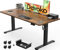 Devoko Electric Standing Desk 160x80cm ith USB Charging Height Adjustable with Desktop Sit Stand Up Heavy Duty Steel 3 Memory Smart Pannel(Rustic Brown)