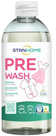 STANHOME | Smacchiatore Prelavaggio PRE WASH, Elimina le Macchie Incrostate, Azione Immediata, 500 ml
