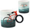 Winkee - Fahrrad Kaffeetasse - Stylische Kaffee Tasse mit Fahrradgriff I Fahrrad Tee Becher I Perfektes Fahrrad Zubehör