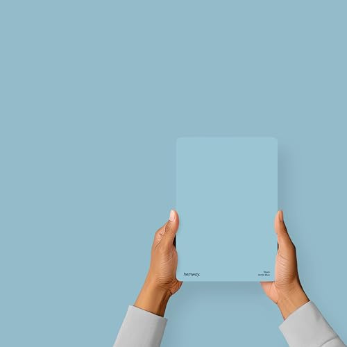 Hemway Arctic Blue Peel & Stick Sample Interior Paint | A5 Accurate Colour Swatch, Mess-Free Alternative to Paint Tester Pots, Easy To Use, Eco-friendly, for Kitchen Bathroom Living Room