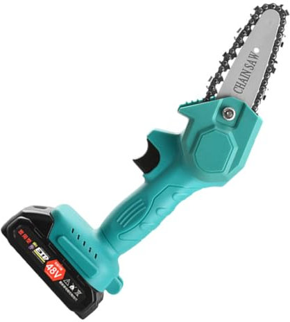 Mini Tronçonneuse Électrique Rechargeable Scie Main Pratique pour Jardinage Élagage