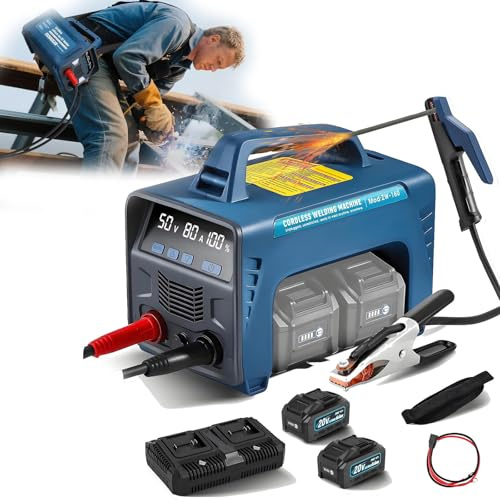 Saldatore portatile ad arco MMA 160A con chip intelligente ad alta precisione, luce da lavoro a LED, porta USB per elettrodi da 3/32 '' 1/8'' 5/32 ''