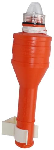Psdndeww Luz De Aro Salvavidas con Iluminación Automática Alimentada por Batería con Parpadeo 120 Minutos Y Correa Resistente Frío para Emergencias Marinas Luz Activada por Agua