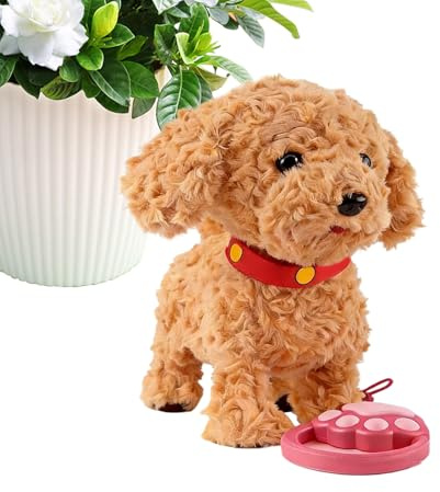 Chien Parlant Électrique – Chiot Robot Interactif Réaliste | Jouet Électronique Pour Animaux De Compagnie Avec Réponse Vocale | Compagnon Intelligent Et Amusant Pour Les À La Maison | Chien Ro