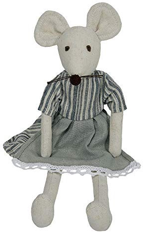 Wilberry - Linen - Mouse in Skirt Soft Toy - WB004225, Purple