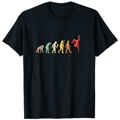 Pole Dance Evoluzione Regalo Vintage Ballerina Maglietta
