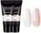 ROSALIND Poly Nail Gel, Acrylgel für Nägel Weiß Rosa 2 Farben Poly Nägel Gel 60ml, Quick Extension Builder Acrylic Nagelgel Nagelverlängerung Gel Polish Starter Set für Nail Art