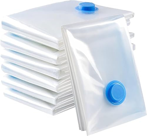 ARA CHOICE Vacuum Storage Bags 100 x 80 cm - Reusable Airtight & Waterproof Space Saver Bags for Clothes, Bedding & Pillows - Double Zip Sealer - Pack of 10
