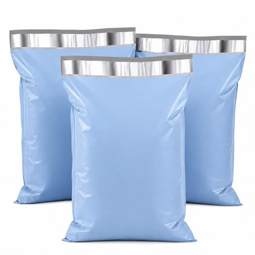 Switory Parcel Bags Postal Bags Shipping Bags Strong Adhesive Mailing Bags, Waterproof and Tear-Proof Multipurpose Envelopes for Clothing, Small Business, Boutique, 30.5 x 39.5cm Blue 25pcs
