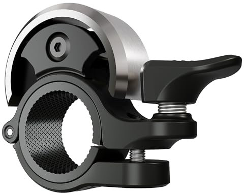Greallthy Sonnette de vélo - Mini Sonnette de vélo en Alliage d'aluminium - Super puissante - pour VTT, vélo de Route, vélo électrique, VTT - Guidon de 19 à 25,4 mm