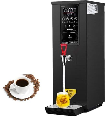 Dispensador de agua caliente comercial con calentamiento por pasos, hervidor de agua eléctrico, máquina de agua hirviendo comercial para té, cafeterías, postres, hoteles,Black