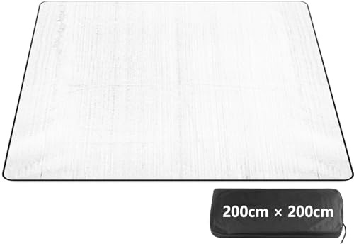 Tapis Isolant de Camping en Aluminium Pliable 200 x 200 cm Étanche Thermique Léger Anti-Humidité Matelas Portable pour Extérieur Tente Randonnée Voyage Pique-Nique