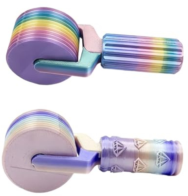 Rullo per Diamond Painting, Strumento di Appiattimento per Quadri con Diamanti, in Plastica Durevole per Appiattire Piastrelle e Carta, Accessorio Essenziale per Kit di Diamond Painting (2PCS)