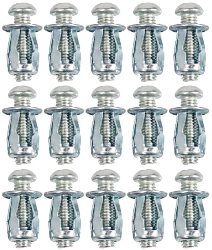 15 pcs Tuerca de Pétalos M8 x 30 mm con Tornillo, Taco de Expansión para Cavidades en Paneles de Yeso, Pladur y Pared Hueca en Acero Galvanizado – PUNTO ES LIGHTING