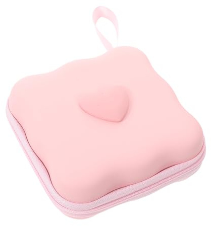 TOPPERFUN Portable with Moistureproof Security Sanitary Napkin Storage Bag and Multicompartment Zippered Eva Design for Teen and Women for Discreet Outings and Travel