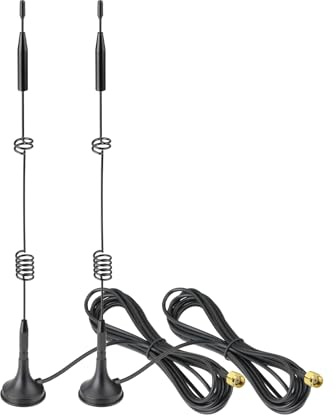 Bingfu WiFi 7 Antenna Tri-Band RP-SMA Male WiFi Aerial with Magnetic Base