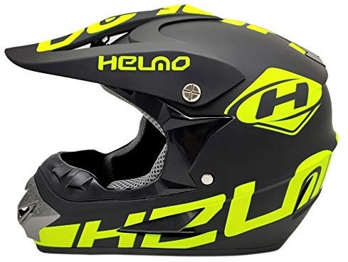 Woljay Casques Motocross Sport Casque de Moto Bicyclette Casque Integral VTT (H, M)