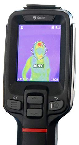 Fieberthermometer, Fieberscanner für Menschen, Körpertemperatur Scanner T120H mit 2,4-Zoll-Bildschirm, 240x320 Pixel Farb-LCD, berührungslos - 70146271