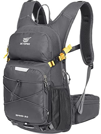 SKYSPER Wanderrucksack 20L Fahrradrucksack Skirucksack Rucksack Herren für Fahrrad Trinkrucksack