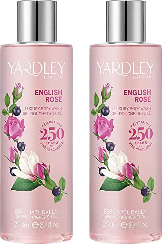 Yardley English Rose Body Wash 250ml 2 Pack