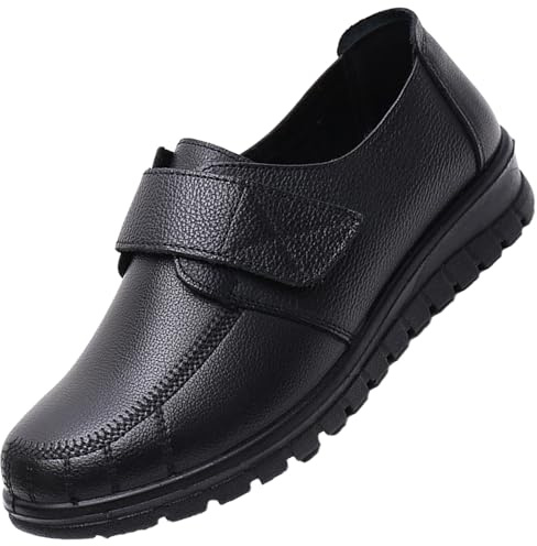 AEHO Chaussure Orthopedique Femme Basket de Marche Slip on pour Sneakers Femmes Chaussure Confortable Travail Légères Confortables et Respirantes,Noir,38/240mm
